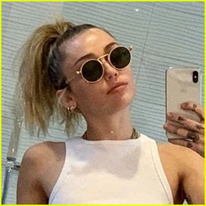 Miley Cyrus Posts Revealing Selfies In A See Through Crop Top See The