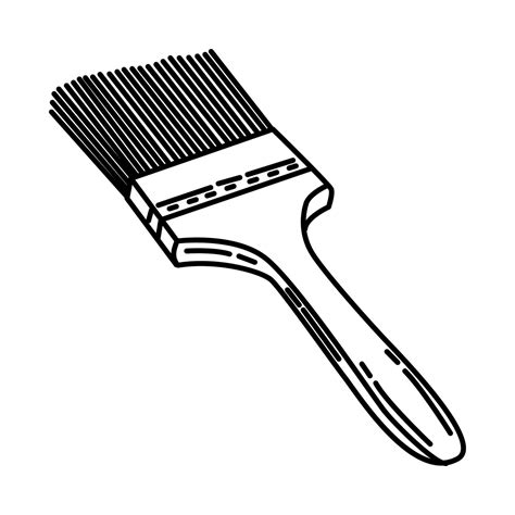 Paint Brush Icon Doodle Hand Drawn Or Outline Icon Style 4271958