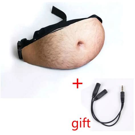 Fashion Dad Bag Dad Bod Waist Bags Travel Bags Universal Flesh Colored Beer Fat Belly Fanny Pack