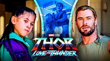 Photos: Chris Hemsworth & Daughter Look Adorable Filming Thor: Love and ...