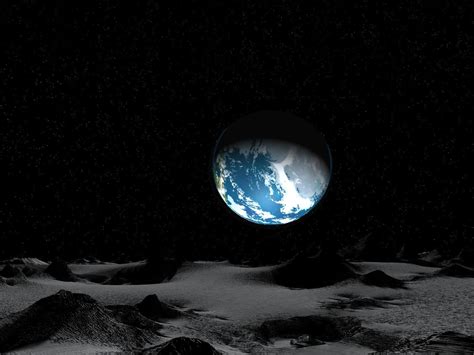 Earth Digital Art Moon Universe Earth Hd Wallpaper Wallpaper Flare