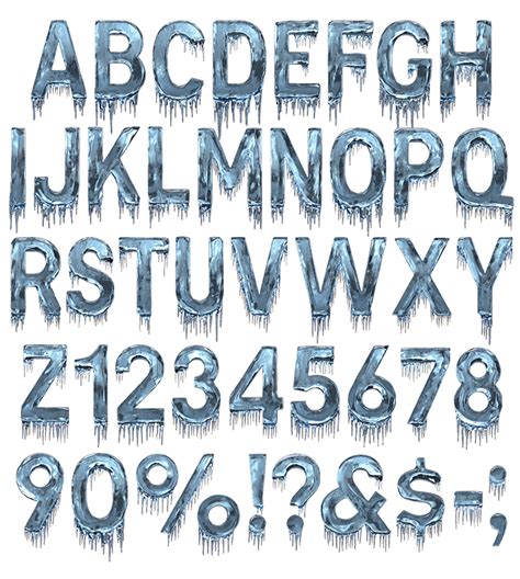 Buy Ice Cold Font Beautiful Frozen Typeface Perfect For Winter