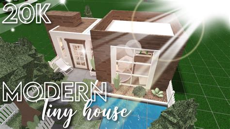 K Modern Tiny House No Gamepass Bloxburg ROBLOX Speedbuild YouTube