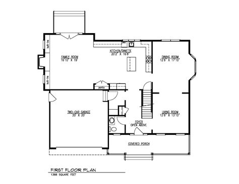 45 Side Hall Colonial Floor Plan Home