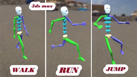 Biped Modeling Walk Jump And Run In 3ds Max Footstep Mode Footstep Creation Footstep