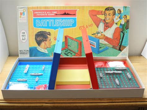 Vintage 1960s Battleship Game By Milton Bradley 1967