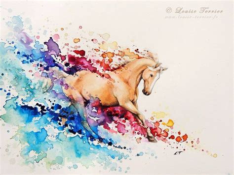 Pin By Deadra Nelson On Art With Horses Watercolor Horse Horse Art