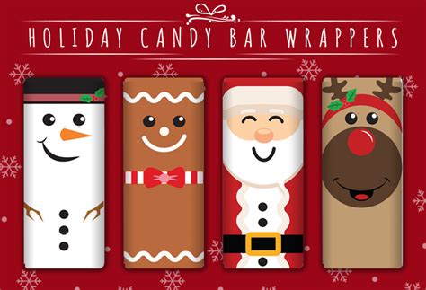 Free Christmas Candy Wrapper Printables