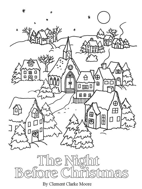 Village Scene Coloring Pages Download And Print For Free