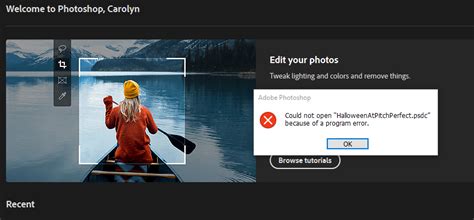 Getting Program Errors In Photoshop 2021 Adobe Support Community