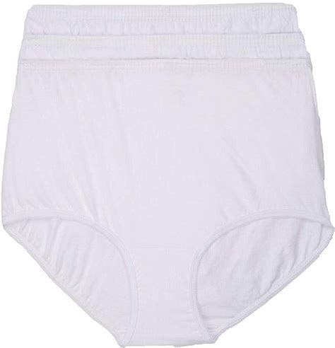 Vanity Fair Womens Underwear Perfectly Yours Traditional Cotton Brief Panties Star White Multi