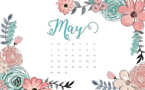 May 2016 Calendar Tech Pretties Dawn Nicole Designs