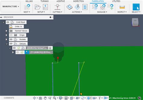 fusion 360でリードイン リードアウトがオフになっていても、2dプロファイルがリードイン リードアウトを受ける