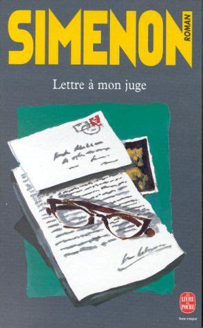 Amazon Fr Lettre Mon Juge Georges Simenon Livres Libri Books