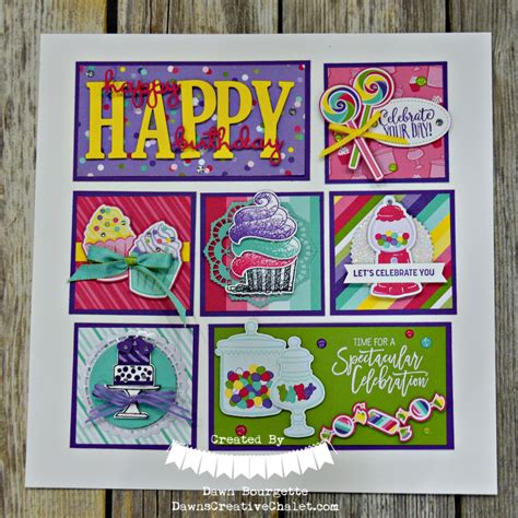 Happy Birthday Sampler Altered Art Projects Box Frame Art Special Cards