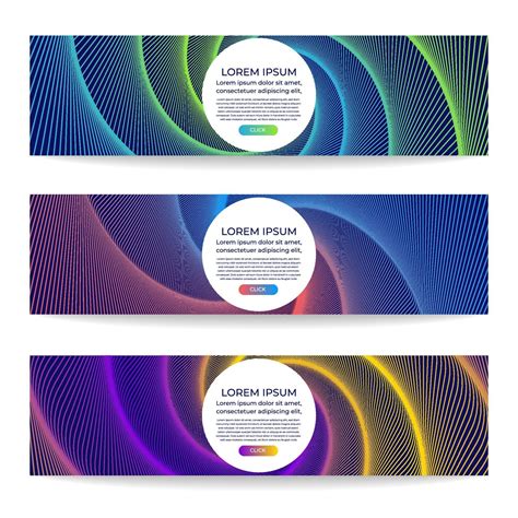 Set Of Colorful Abstract Geometric Banners 2173119 Vector Art At Vecteezy