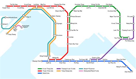 Plan Du Metro De Hong Kong