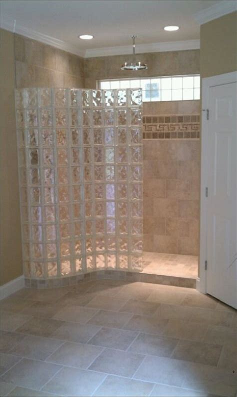 Glass Block Shower Wall And Walk In Designs Nationwide Supply And Columbus
