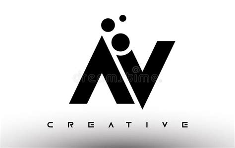 Av Elegant Letter Logo Design Av Letter Icon With Creative Look Vector