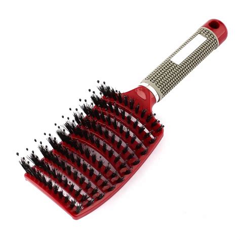 Women Hair Comb Scalp Massage Comb Bristle And Nylon Hairbrush Wet Curly Detangle Hair Brush For