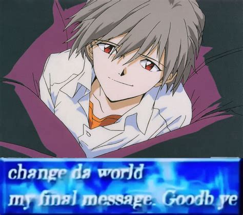 Kaworu S Final Message Evangelionmemes