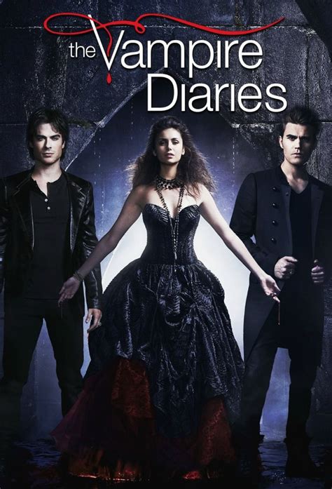 The Vampire Diaries poster Elenco de diários de um vampiro The cw Damon de diários de um vampiro