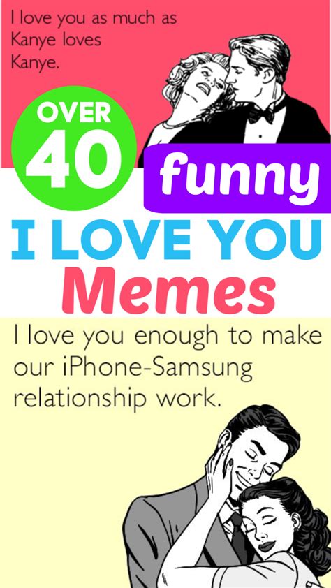 Over 40 Funny I Love You Memes In 2021 Love You Meme Flirty Memes
