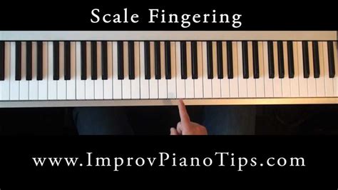 How To Play Piano The Basics Major Scale Fingering Youtube
