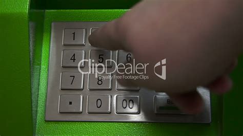 Human Hand Enter Pin Code On Atm Lizenzfreie Stock Videos Und Clips