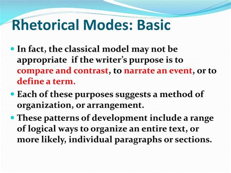 Ppt Rhetorical Modes Powerpoint Presentation Free Download Id1920977