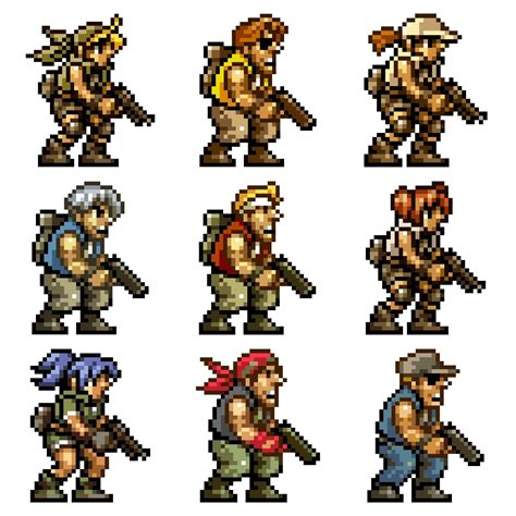 Metal Slug Character Sprites