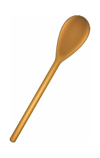 Spoon Wooden Mixing Clipart Bowl Clip Cliparts