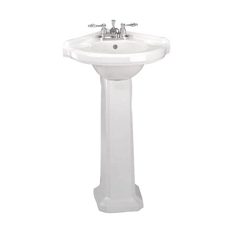 Other options include small pedestal sinks. Corner Pedestal Sink | White Pedestal Sink | Renovator's Supply