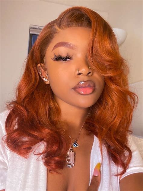 Pin By 🖤 On Acc Hair Inspiration Wig Hairstyles Orange Hair