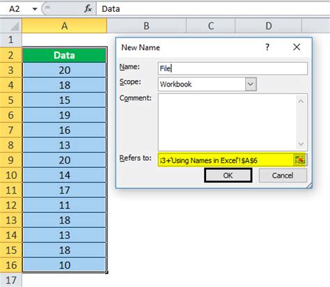 Name Range In Excel Examples How To Use Names In Excel