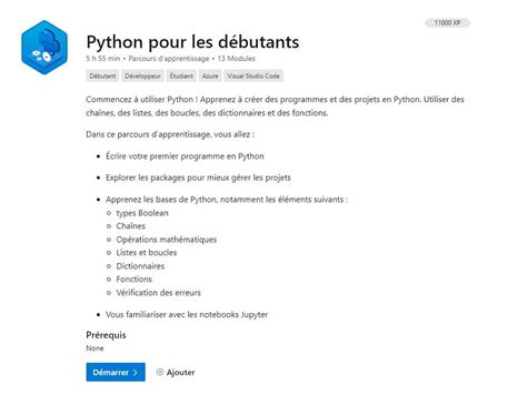 Un Cours Python Gratuit Proposé Par Microsoft Pour Débuter