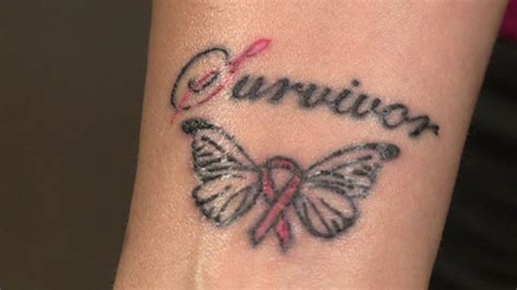 I Am A Survivor Hundreds Get Breast Cancer Tattoo To Raise Money For