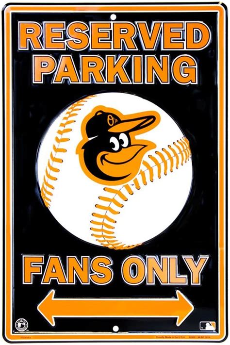 Wholesale Large Parking Sign Baltimore Orioles