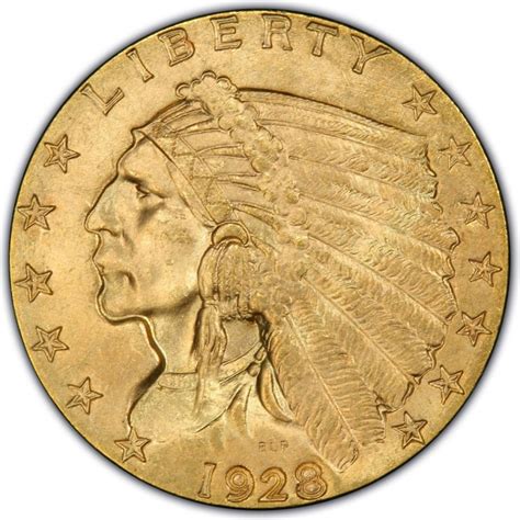 1928 Indian Head 250 Quarter Eagle Values And Prices Past Sales