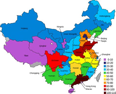 The Administrative Division And The Population Density In China Download Scientific Diagram