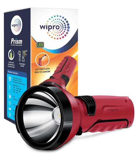 Wipro Prism Rechargeable Led Torch Cum Lantern Buy Wipro Prism