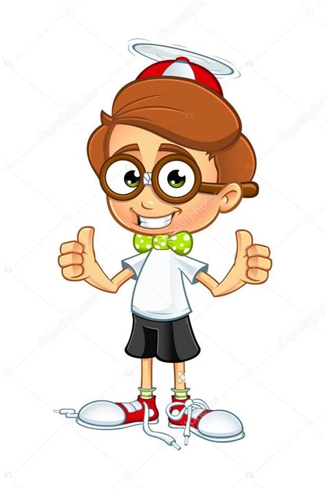 Nerd Boy Cartoon Character Stock Vector Image By ©npr1977 53292393