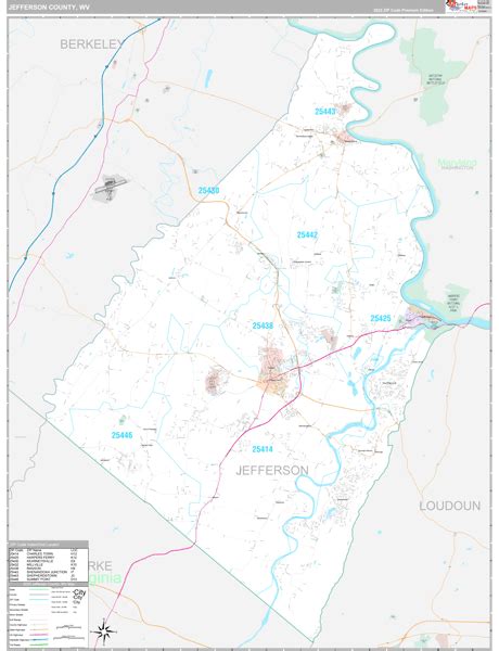 Jefferson County Wv Zip Code Map Premium