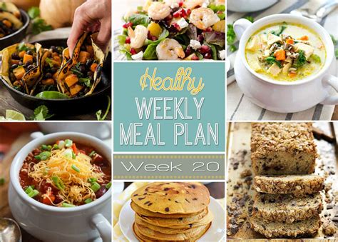 Healthy Weekly Meal Plan 20 Yummy Healthy Easy