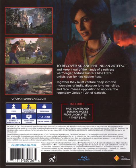 Buy Uncharted The Lost Legacy Ps4 Pre Owned Zozila