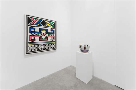 Dr Esther Mahlangu At Almine Rech Paris Rue De Turenne France On