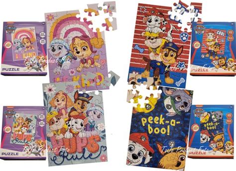 Paw Patrol Puzzel 4 Puzzels á 35 Stukjes Per Stuk Meisjes En