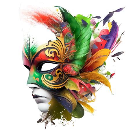 Side View Of A Brazil Carnival Mask Brazil Carnival Carnival Mask