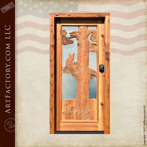 Custom Owl Carved Door A Fine Art Design By Artist Hj Nick In 2020