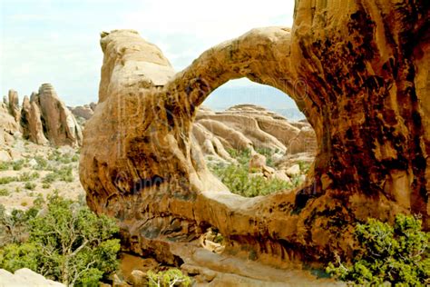 Photo Of Double O Arch By Photo Stock Source Landform Arches National